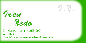 iren nedo business card