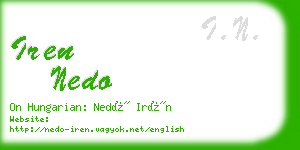 iren nedo business card